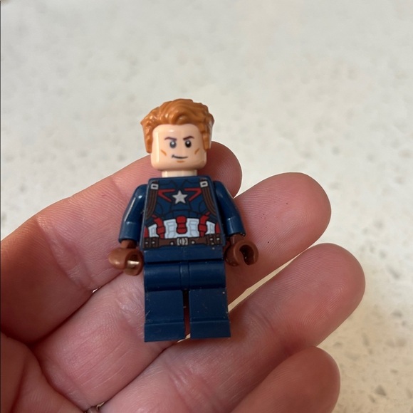 Lego Other - LEGO Marvel Super Heroes sh264 Captain America Minifigure Detailed Suit Minifig